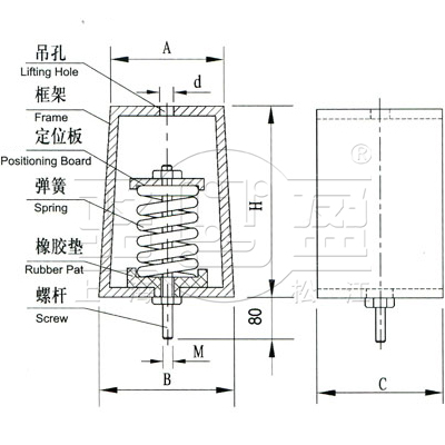 XHS吊式減震器